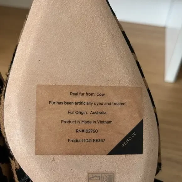 Kate Spade Womens Maritza Pointed Toe Calf Hair Slingback Flats Size 6.5 - Picture 13 of 13